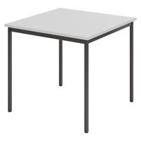 KANTINENTISCH Serie-V 80/80/72 cm in Grau/Schwarz - Schwarz/Grau, Holzwerkstoff (80/80/72cm) - bümö
