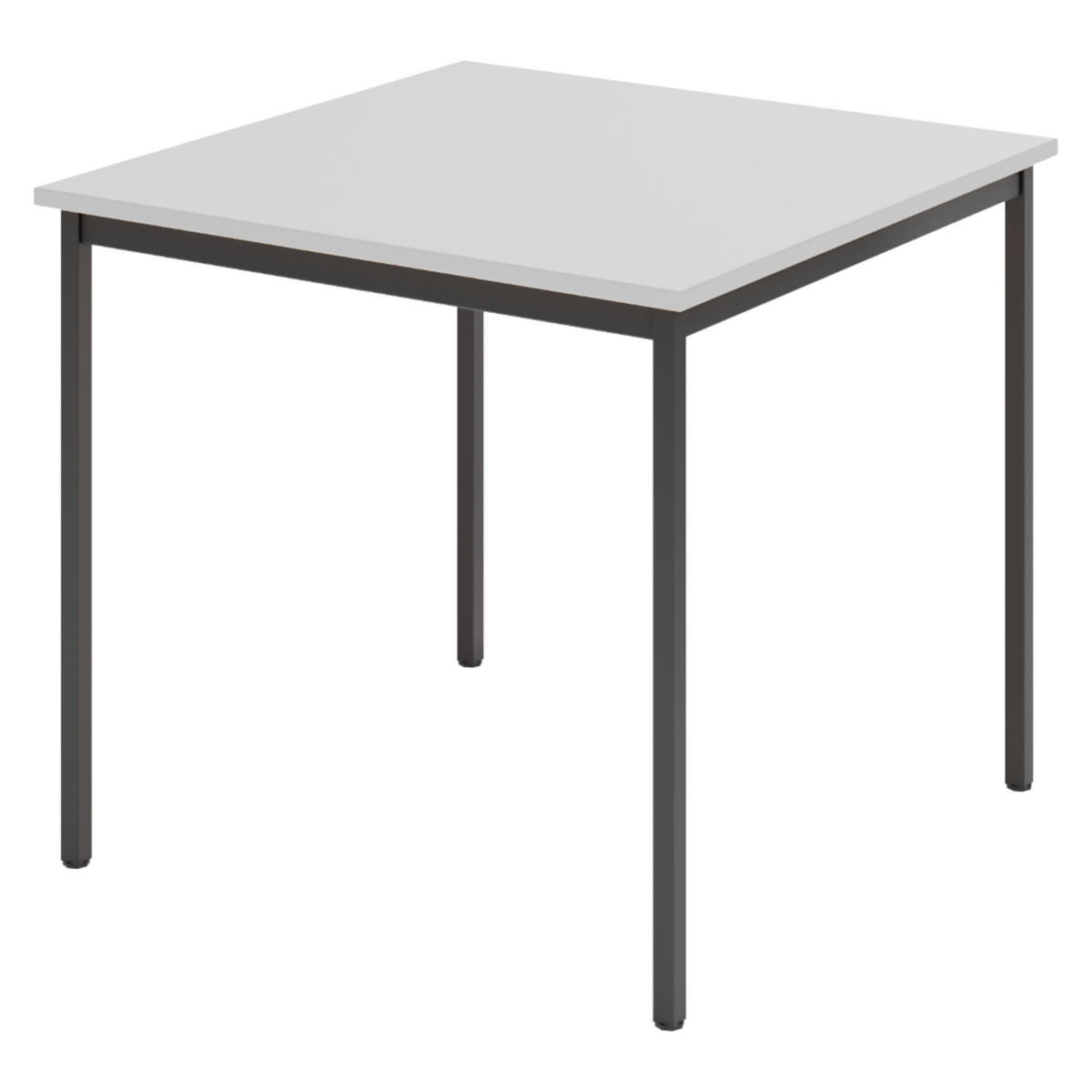 KANTINENTISCH Serie-V 80/80/72 cm in Grau/Schwarz - Schwarz/Grau, Holzwerkstoff (80/80/72cm) - bümö