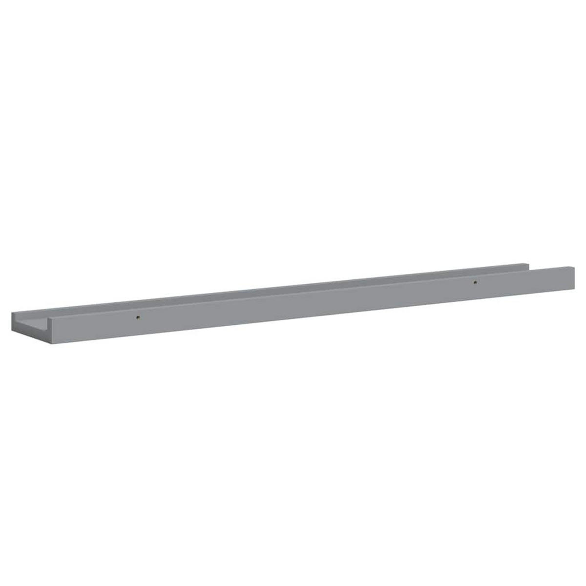 BILDERLEISTEN 2Er Set Grau 80/9/3 Cm Mdf - Grau, Holzwerkstoff (9/3/80cm) - vidaXL
