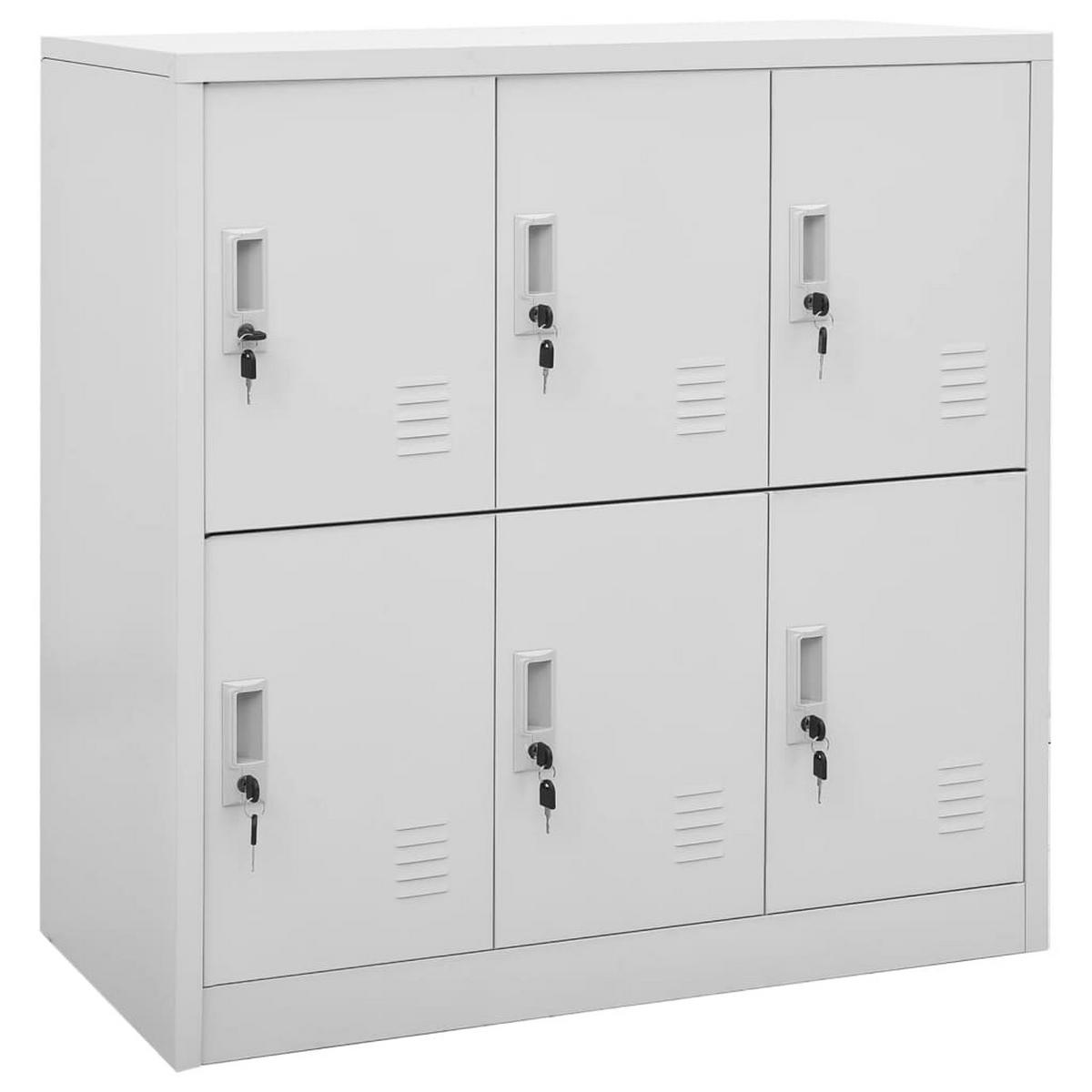 MEHRZWECKSCHRANK Sanders 90/45/92.5 cm - Grau, Metall (90/92.5/45cm) - Nettlife