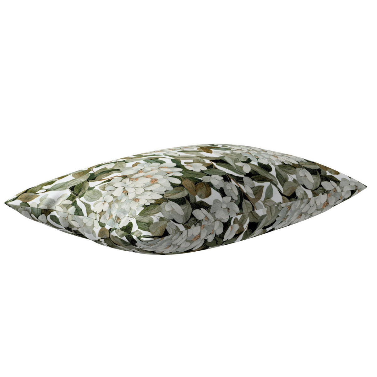 KISSENHÜLLE Botanic weiss- grün, 47x28 cm - Grün, Textil (47/28cm) - Dekoria