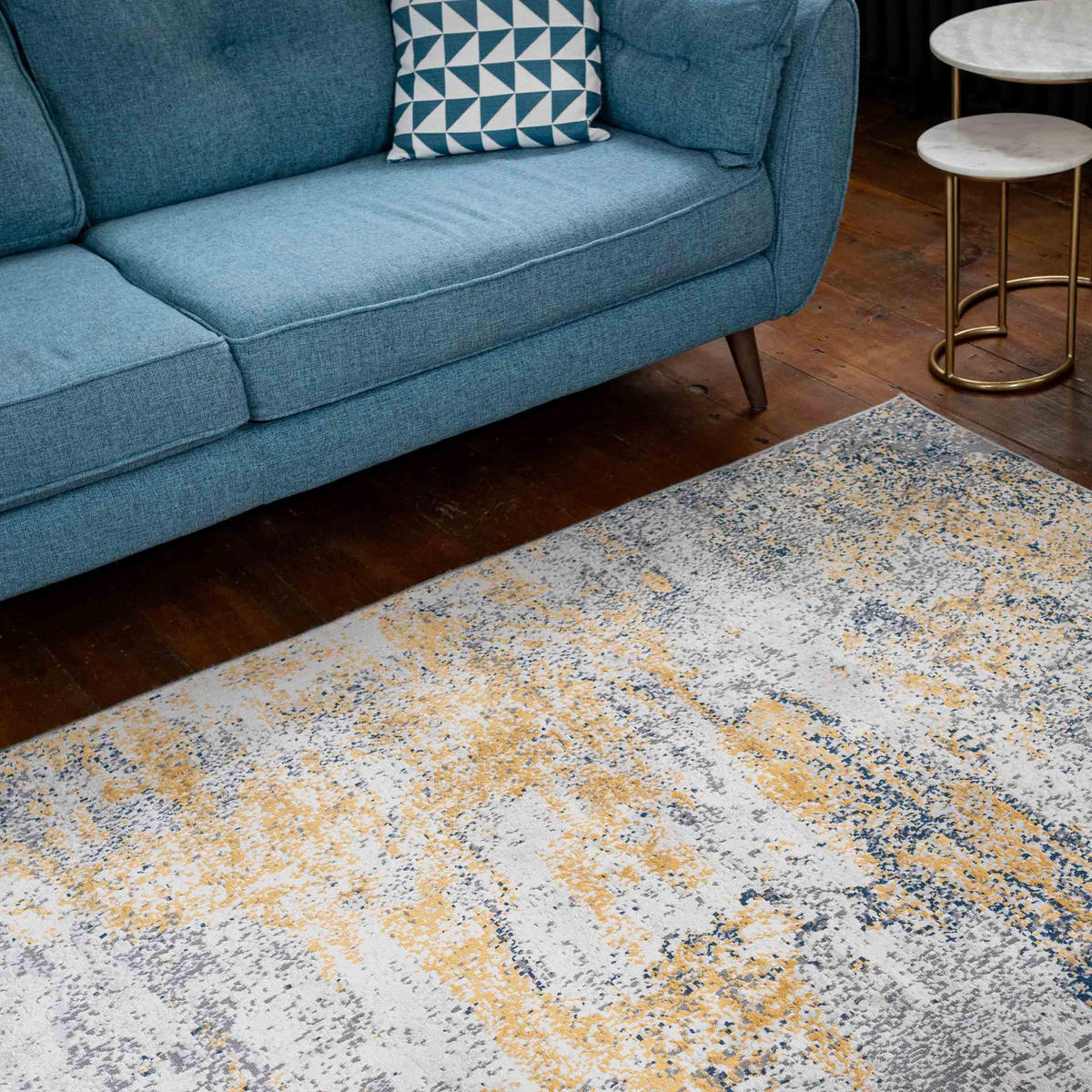 WEBTEPPICH Mia Ochre - Gelb, Textil (160/230cm) - Kukoon Rugs