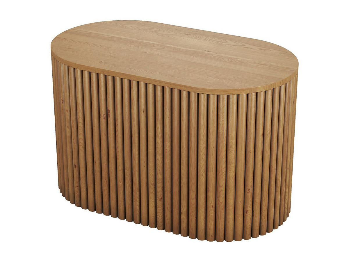 WASCHBECKENUNTERSCHRANK - 90 cm x 50 cm - holz - naturfarben hell Towari - Naturfarben, Holz (90/56/50cm) - Vente-Unique