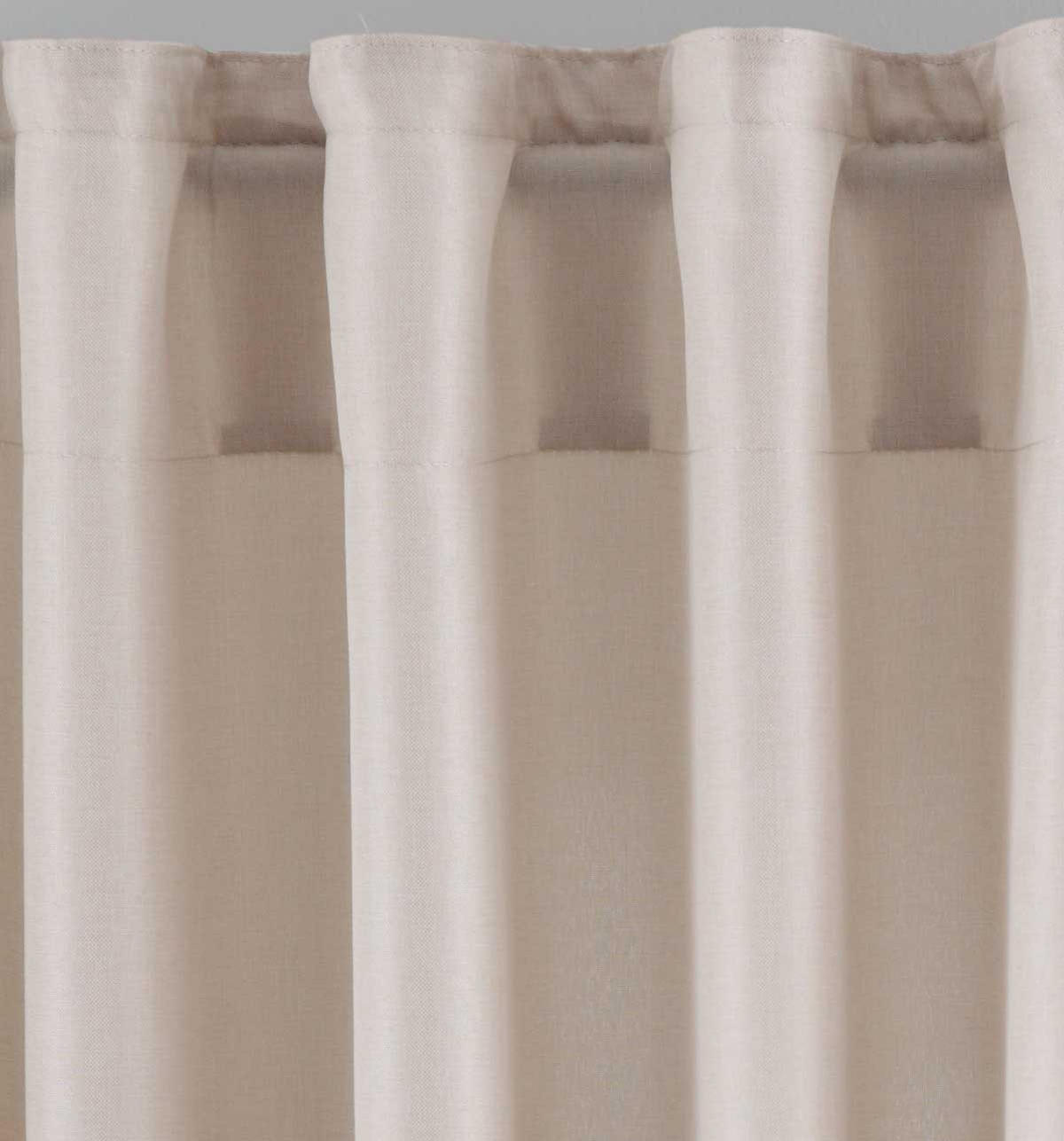 SCHLAUFENGARDINE 2ER SET »Jena« HxB 225x140 cm Sand - Sandfarben, Textil (140/225cm) - Gardinenbox