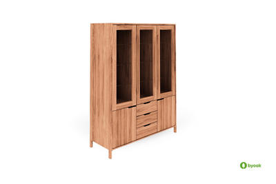 byoak Vitrine Kernbuche 140x188x40 cm
