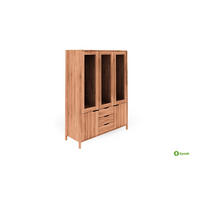 VITRINE PAUL Kernbuche - Kernbuche, Holz (140/188/40cm) - byoak