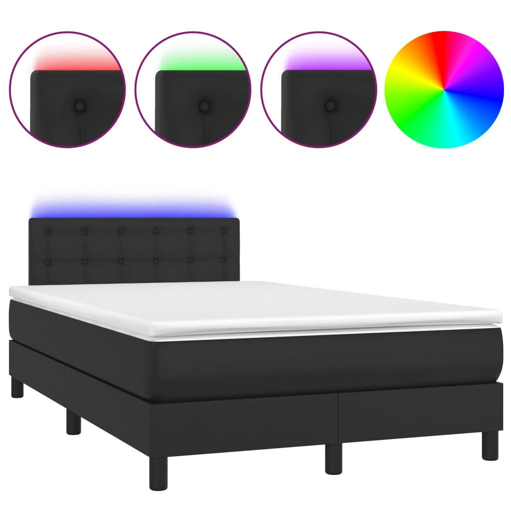 vidaXL Boxspringbett Schwarz