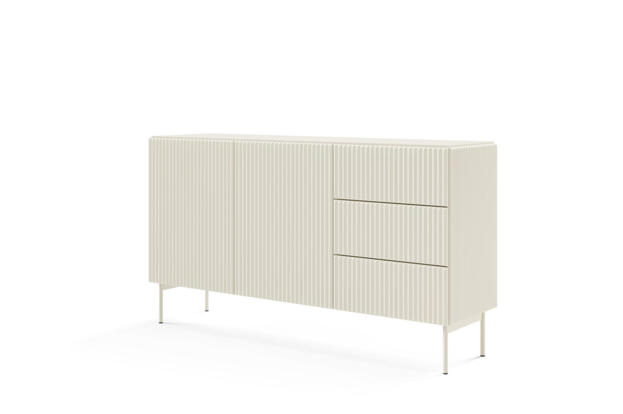 SIDEBOARD MUTI Beige 147x40x81 cm - Beige, Holzwerkstoff (147/81/40cm) - FURNLUX