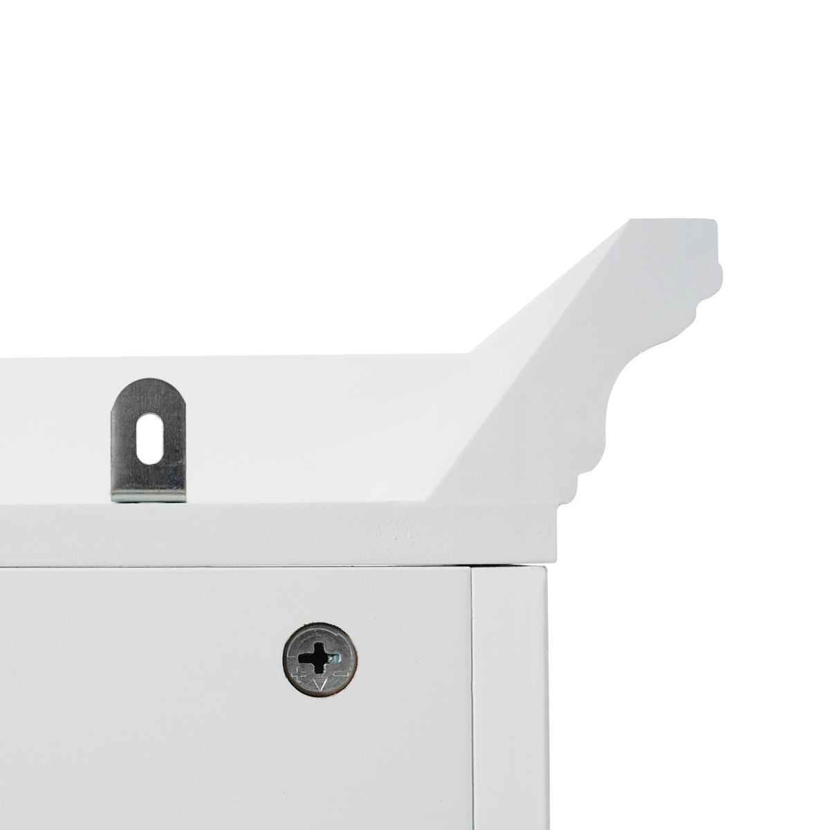 BADEZIMMERSCHRANK mit Schubladen, Einzelschrank, verstellbare Einlegeböden, Soft Close, Weiß - Weiß, Holz (57/180/38cm) - PARAFTA HOME