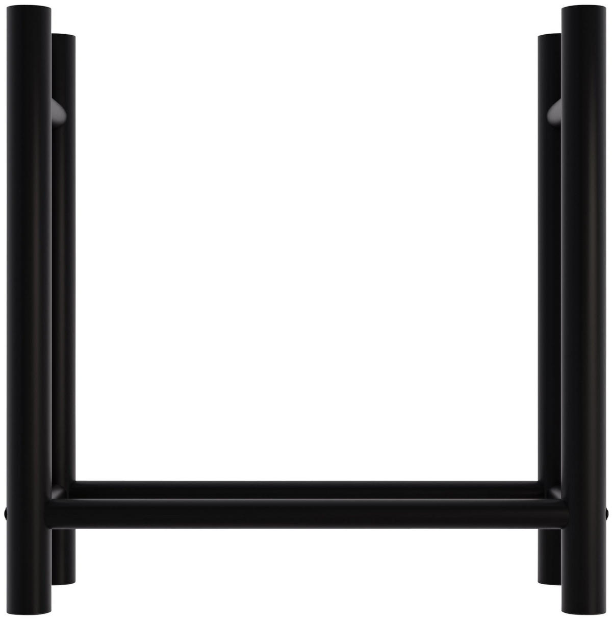 KAMINHOLZREGAL 80/30/80 cm Metall schwarz - Schwarz, Metall (80/80/30cm) - CLP