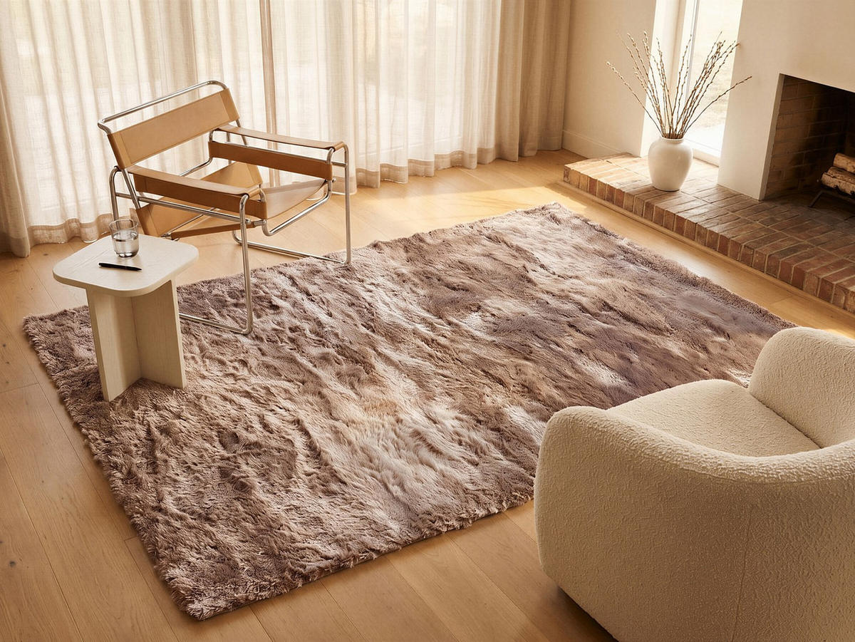 WOHNZIMMERTEPPICH - 170 cm x 120 cm - stoff - taupe Dolce - Taupe, Textil (170/120cm) - Vente-Unique