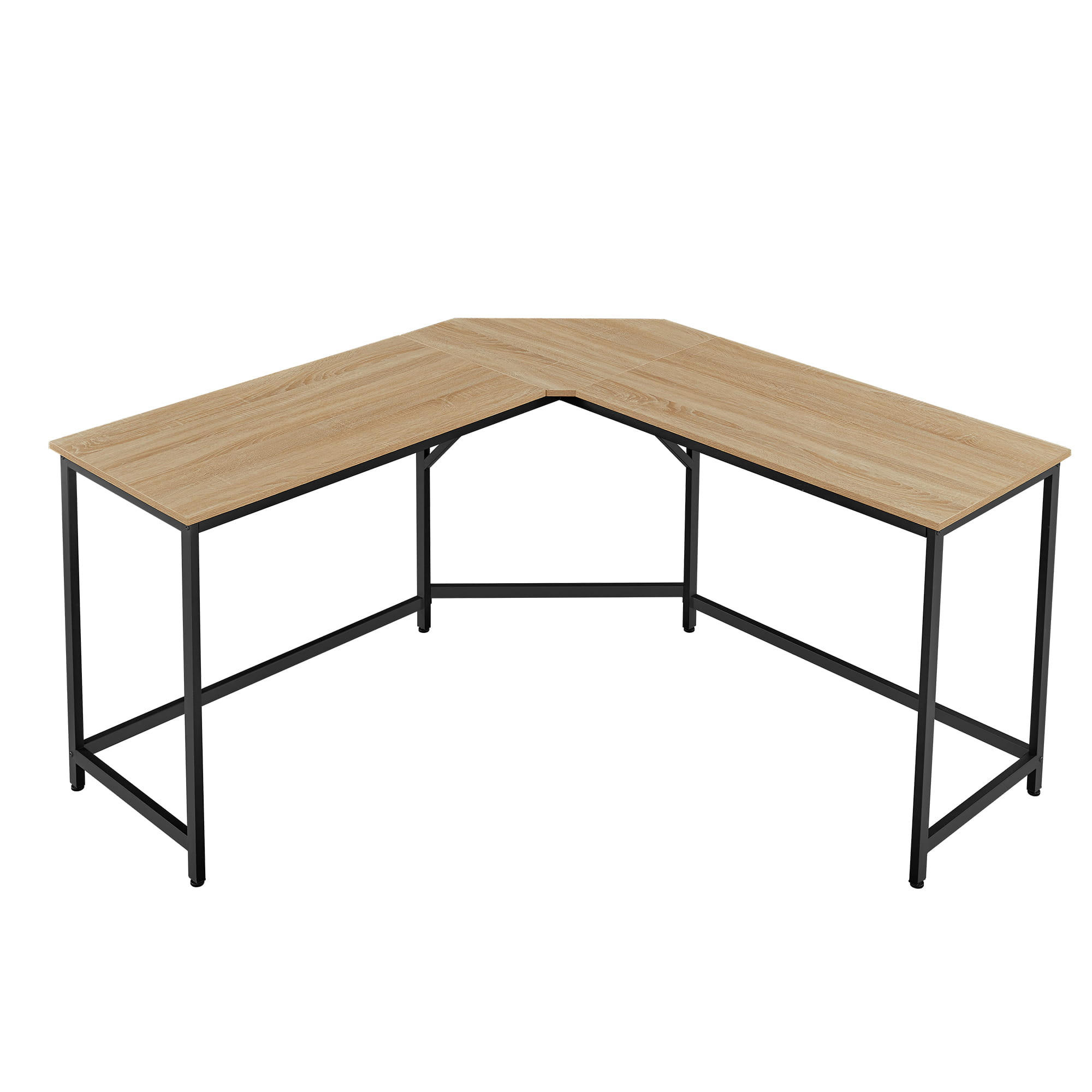 ECK-COMPUTERTISCH, Sonoma-Eiche/Schwarz - Sonoma Eiche, Holzwerkstoff (149/149/76cm) - A2A Home