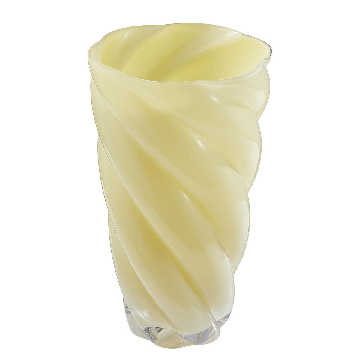 VASE Swirl 30 cm - Gelb, Glas (29cm) - Butlers
