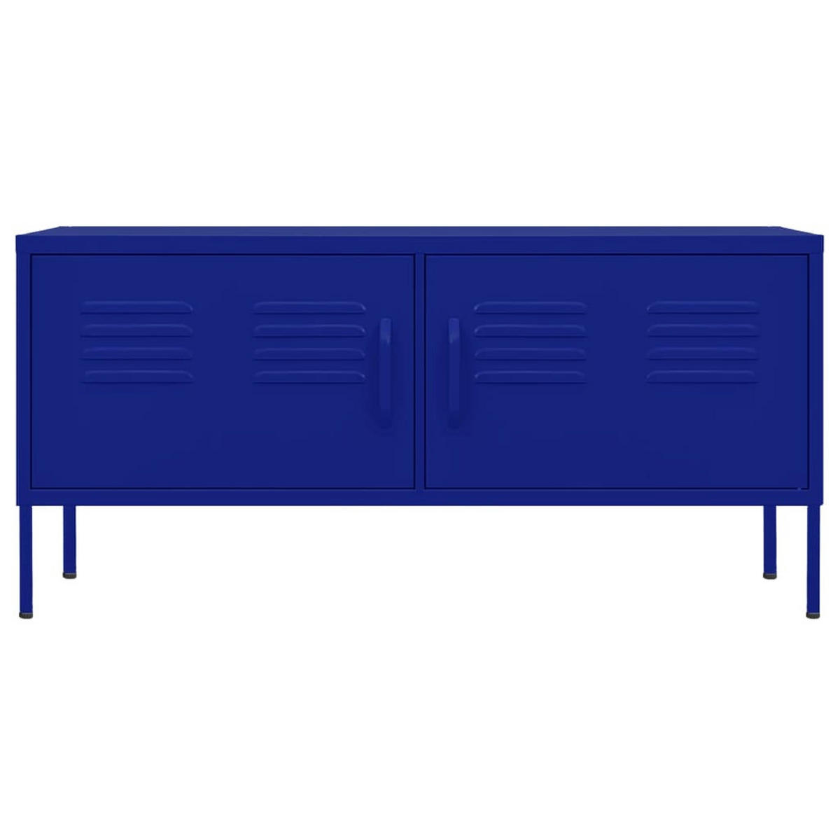 TV-SCHRANK Marineblau 105/35/50 Cm Stahl - Blau, Metall (105/50/35cm) - vidaXL