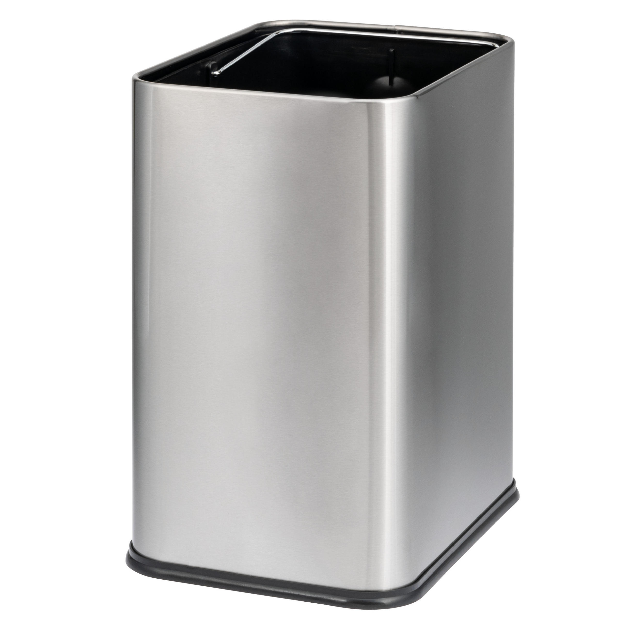 PAPIERKORB Vol. 13 L, offen Edelstahl - Edelstahlfarben, Metall (29/36.5/23cm) - bremermann