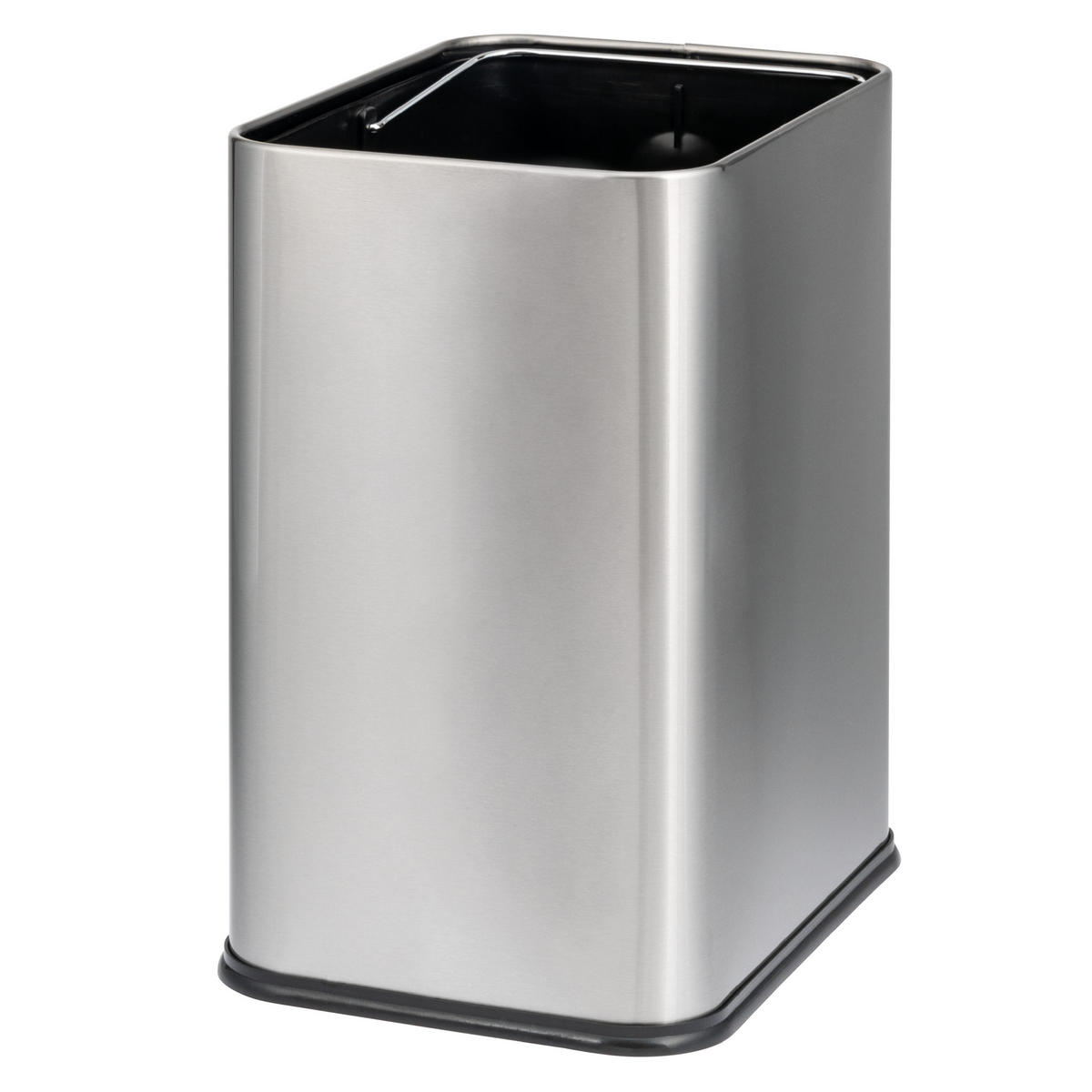 PAPIERKORB Vol. 13 L, offen Edelstahl - Edelstahlfarben, Metall (29/36.5/23cm) - bremermann