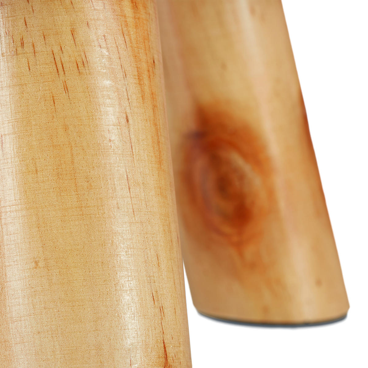 HOCKER - Beige, Holz/Holzwerkstoff (31/31/31cm) - Relaxdays