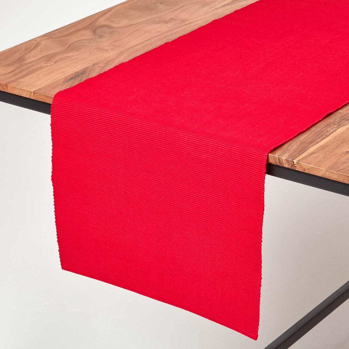 TISCHLÄUFER rot 44/178 cm, 100% Baumwolle - Rot, Textil (44/178cm) - Homescapes