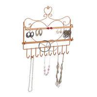 WANDSCHMUCKHALTER - Braun, Metall (36.5/30/3.5cm) - Relaxdays