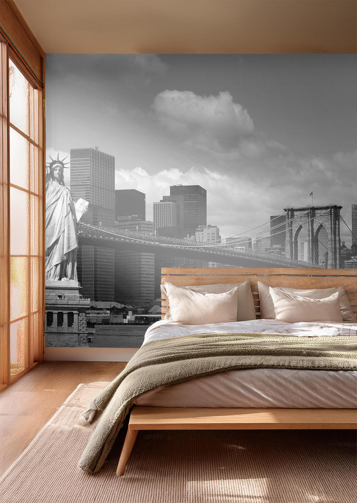 FOTOTAPETE New York 375 x 270 cm - Schwarz, Papier (375/270cm) - Sanders & Sanders