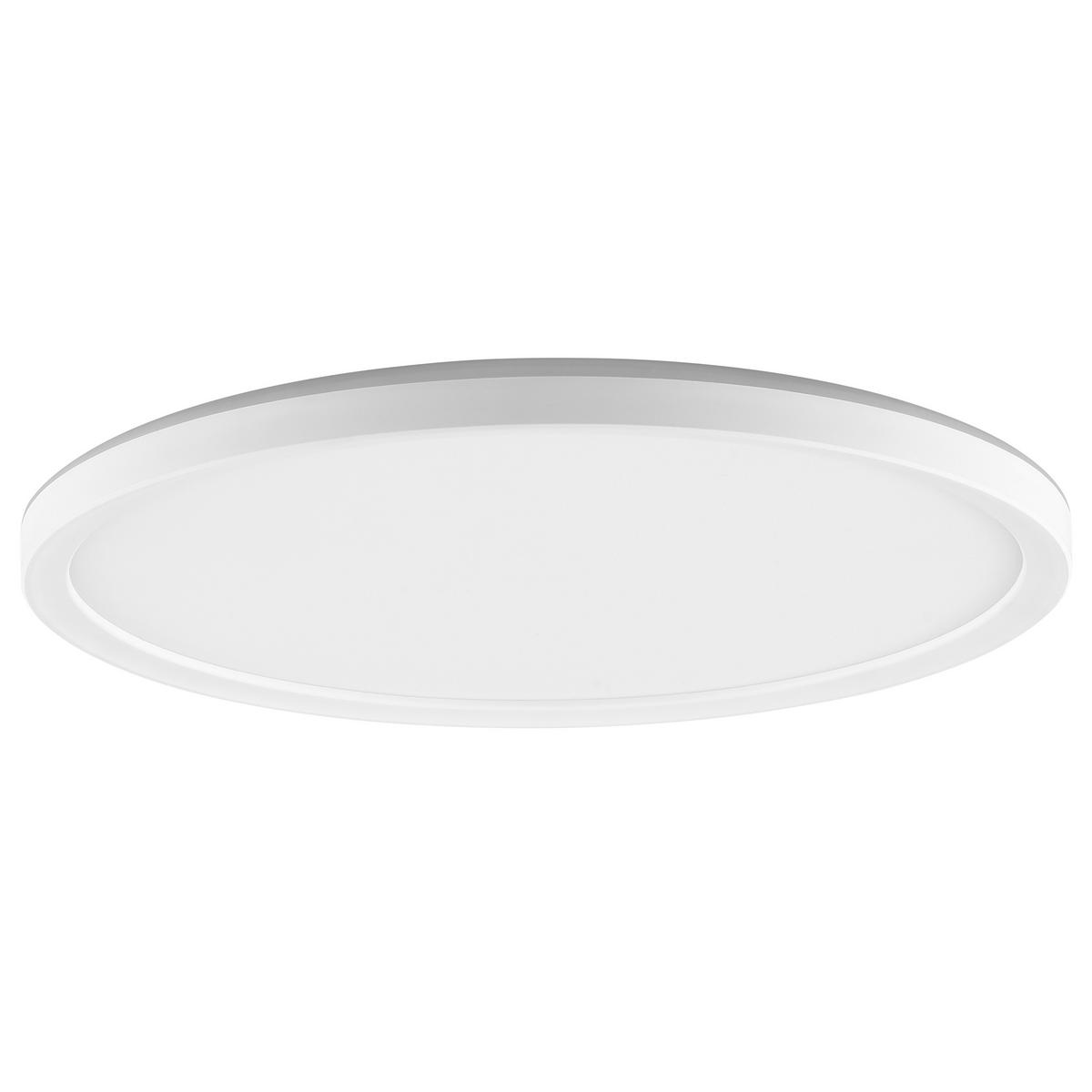 LED DECKENLEUCHTE Samora Weiß 29,3/29,3/2,6 cm - Weiß, Kunststoff (29.3/29.3/2.6cm) - Brilliant