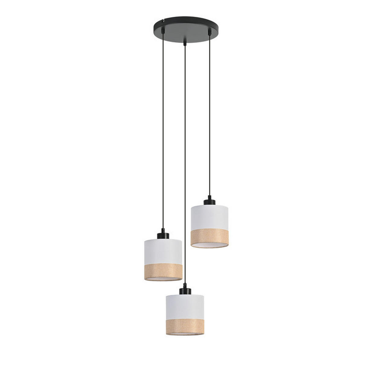 PENDELLEUCHTE BAUNACH Ⅲ 25/25/120 cm - Weiß, Metall (25/25/120cm) - Nettlife