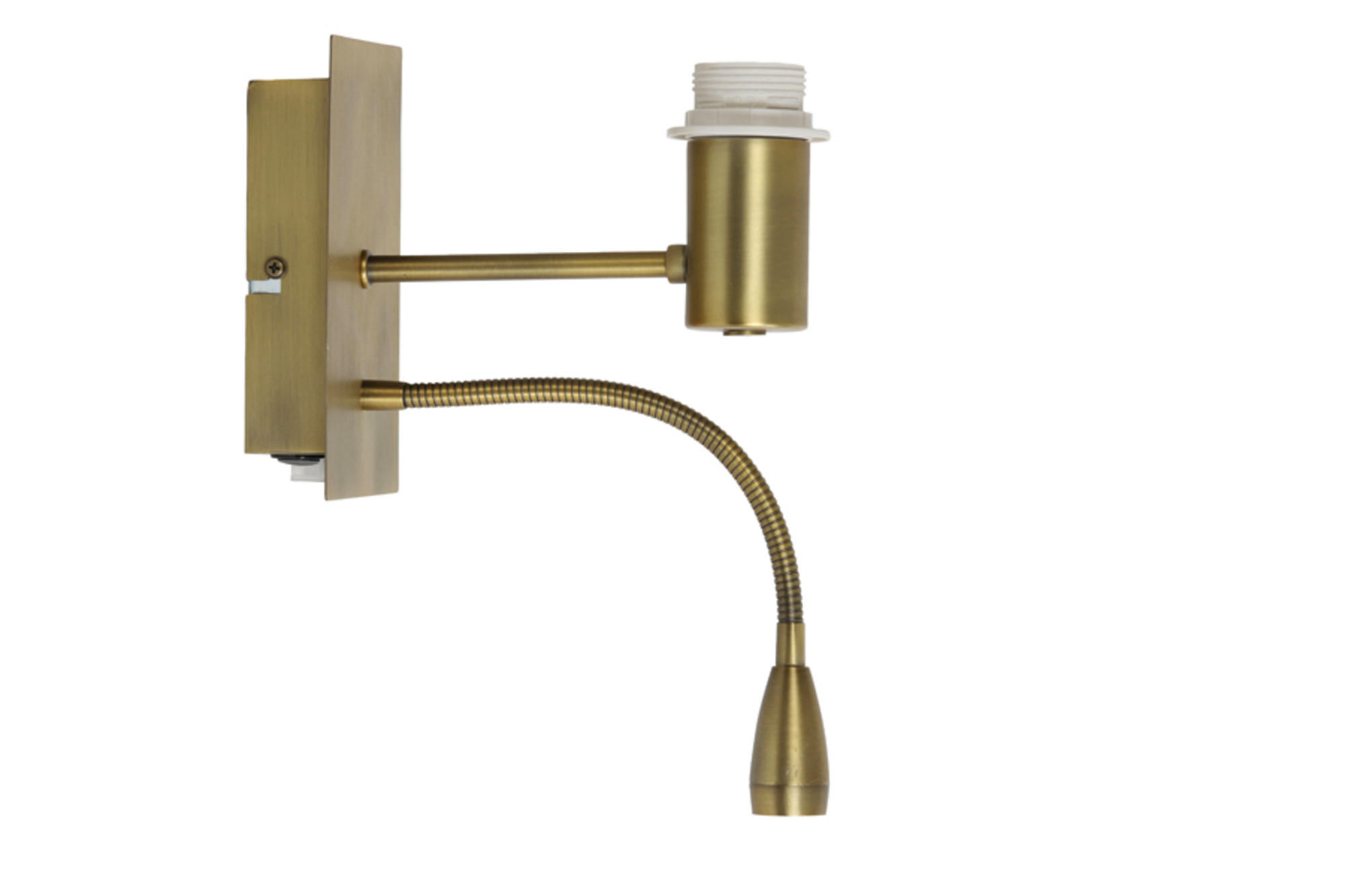 WANDLEUCHTE Regina Bronze 20/11/35 cm - Bronzefarben, Metall (11/35/20cm) - Light & Living