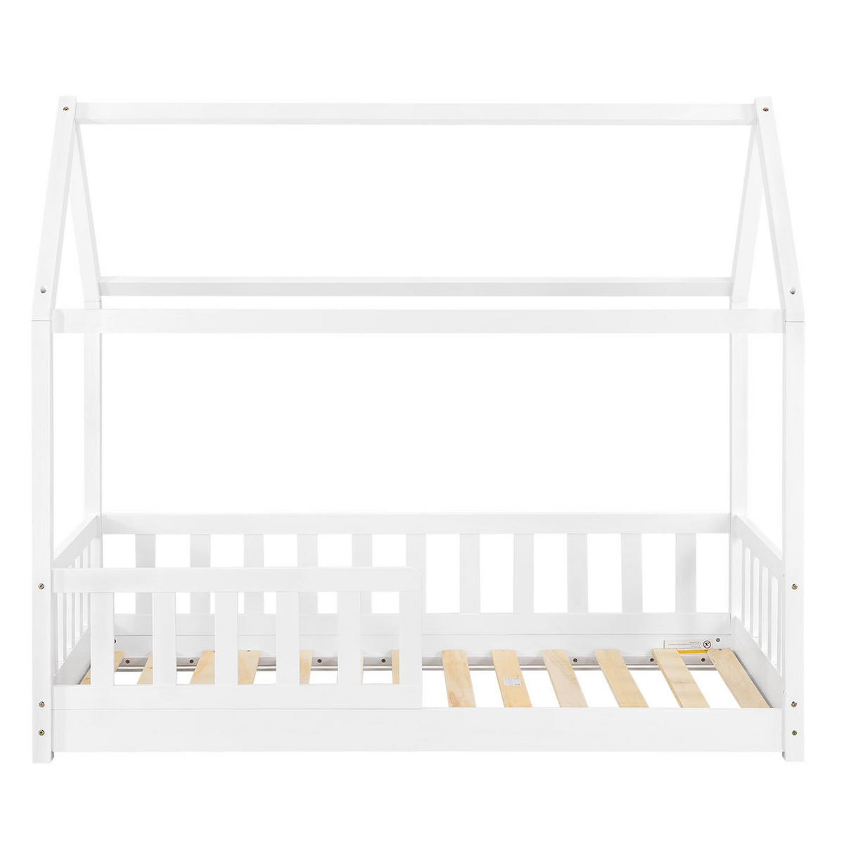 KINDERBETT Marli weiß 80x160 cm - Weiß, Holz (80/160cm) - Juskys