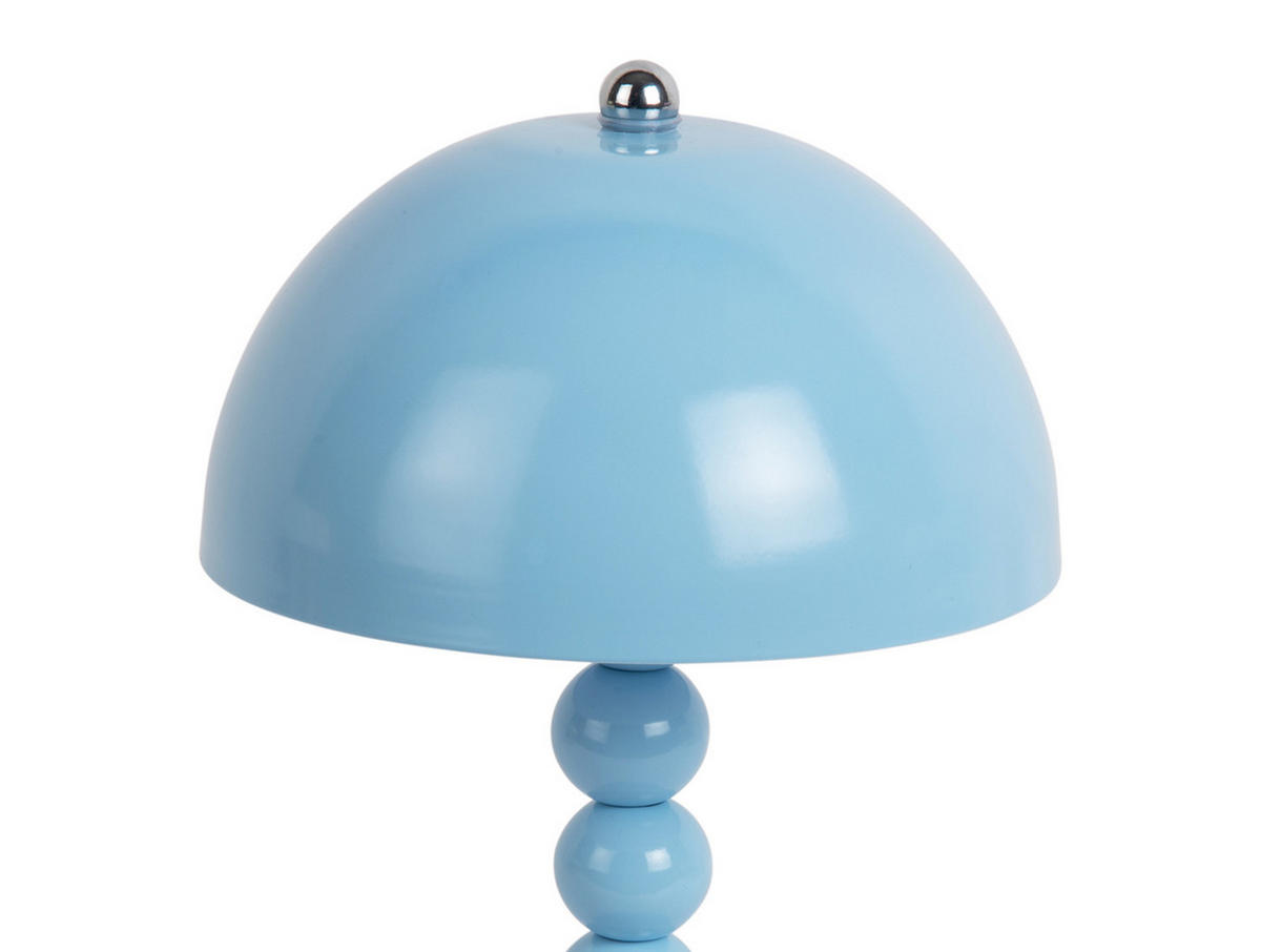 TISCHLAMPE Bubbles 15/15/27 cm - Blau, Metall (15/15/27cm) - Leitmotiv