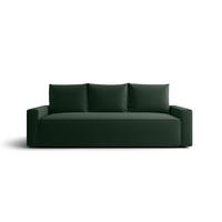 SOFA mit Schlaffunktion SAVIO Poso 14 - Dunkelgrün, Textil (232/90/90cm) - Bedante