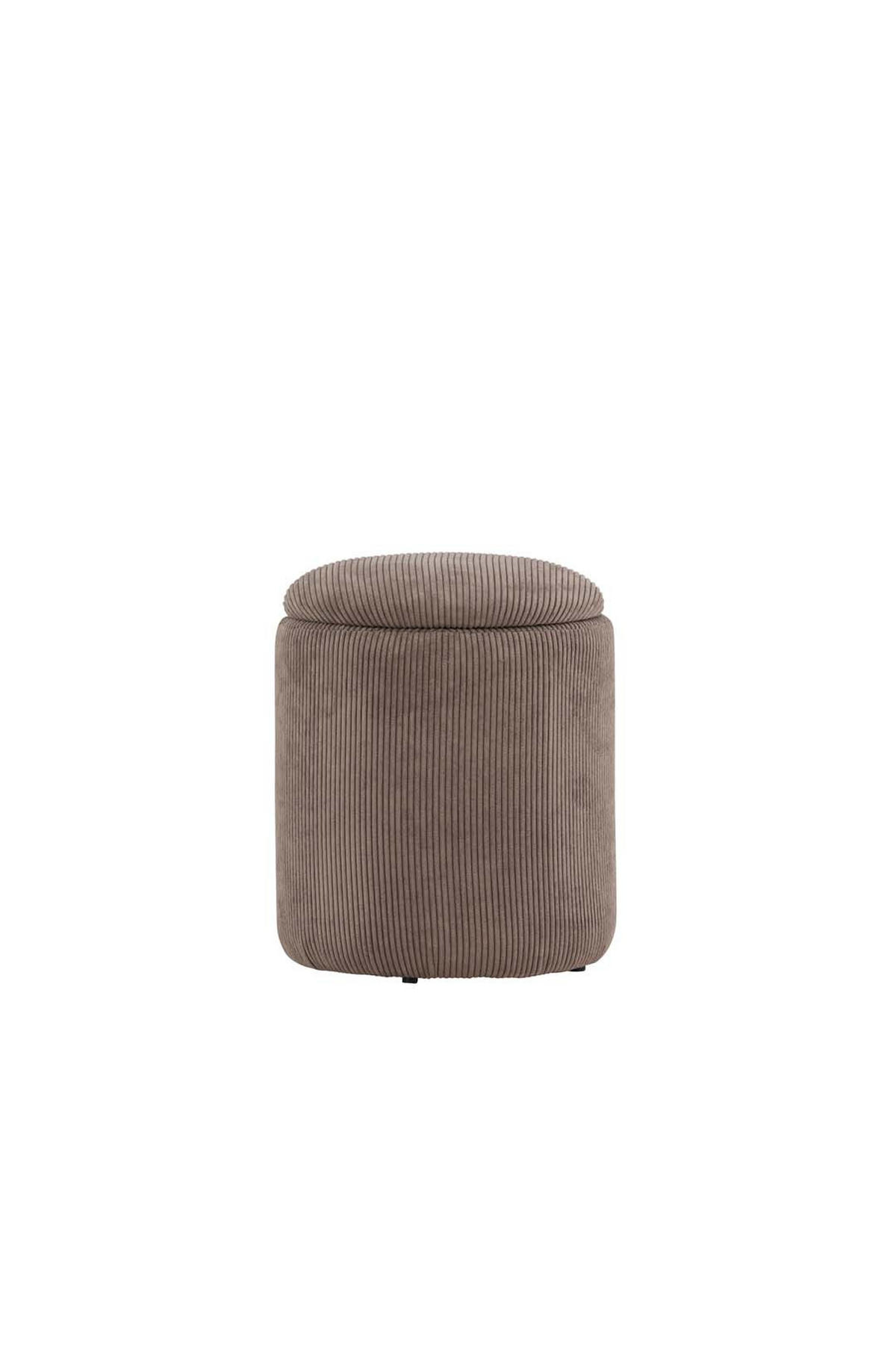 PUFF Limpen 32 x 32 x 40 cm – brun - Brun, Textil (32/40/32cm) - ebuy24