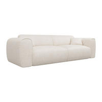 SOFA 4-Sitzer mit Matratze - Strukturstoff - Beige - POGNIA - Beige, Textil (236/73/100cm) - Vente-Unique