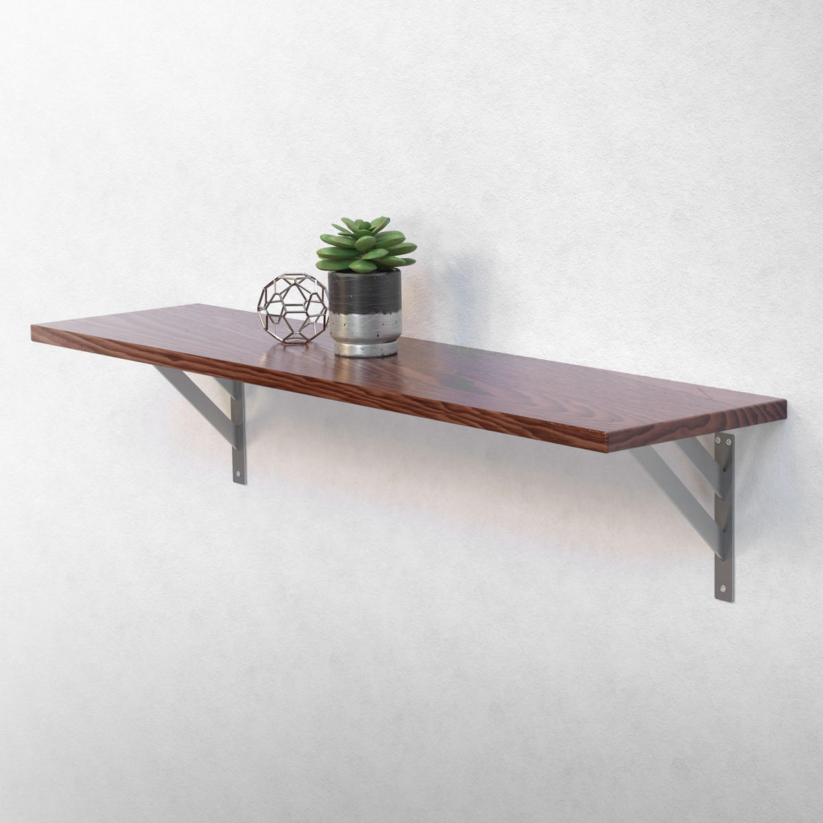 REGALHALTERUNGEN - Silberfarben, Metall (24/3/24cm) - ML-DESIGN