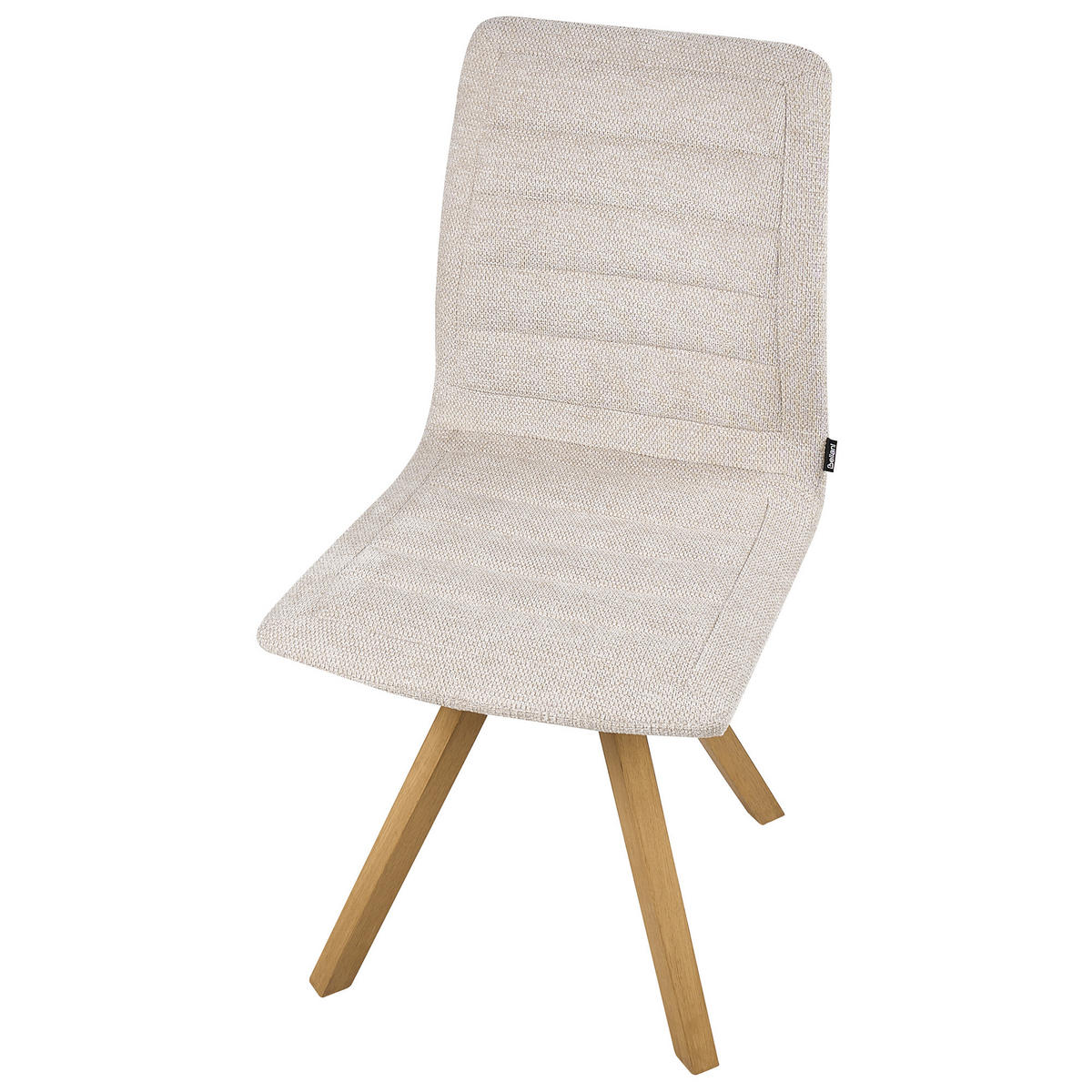 JÍDELNÍ ŽIDLE Béžová Rox - hnědá/béžová, textil (64/91/65cm) - Beliani