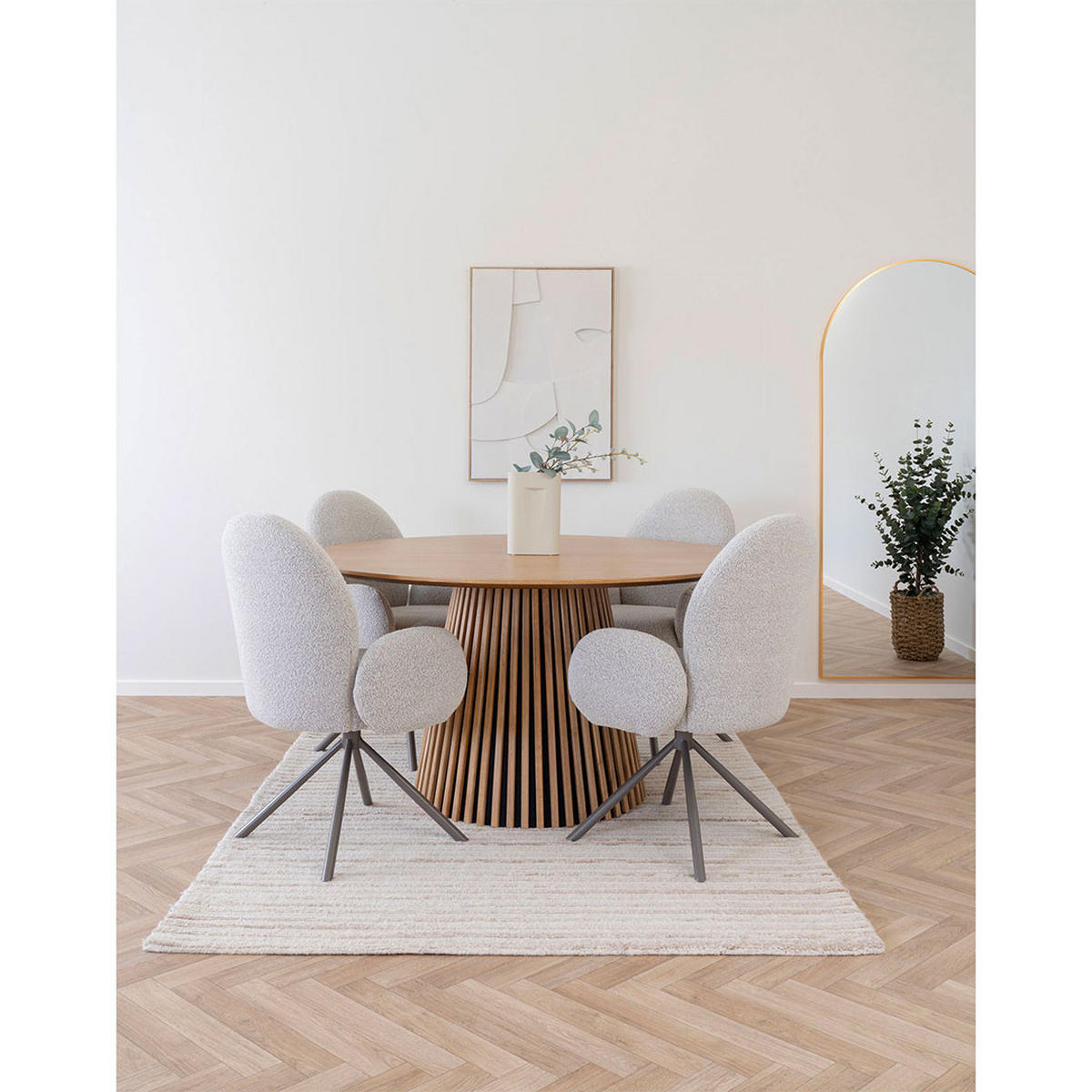 ESSTISCH, Osaka, Eiche, Holzwerkstoff / MDF, 140 x 140 x 75 cm - Eichefarben, Holzwerkstoff (140/140/75cm) - ebuy24