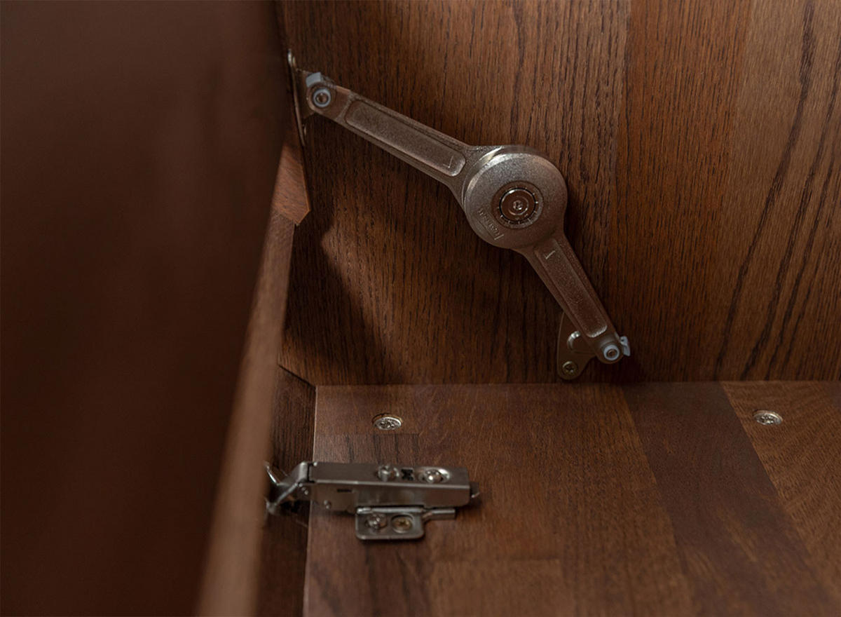 SCHUHSCHRANK Campi Eiche Tabak 83 / 33 / 80cm - Eichefarben, Holz (83/80/33cm) - Feldmann-Wohnen