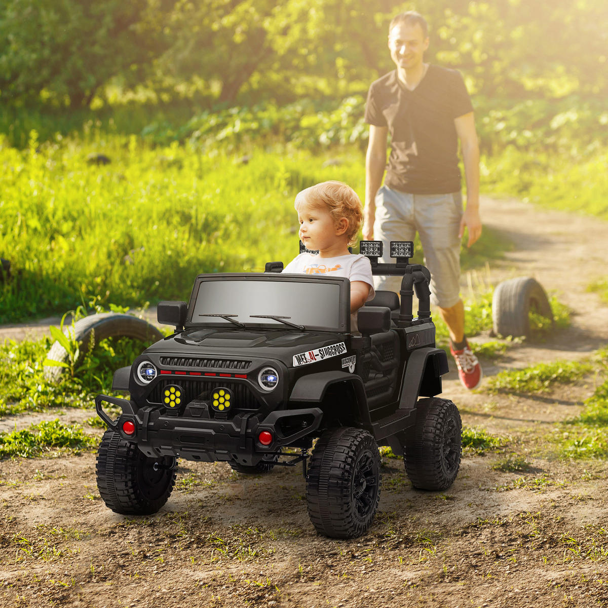 ELEKTRO-UTV DE-13143 2,4G Fernbedienung Schwarz - Schwarz, Kunststoff (100/63/65cm) - ComfortXL