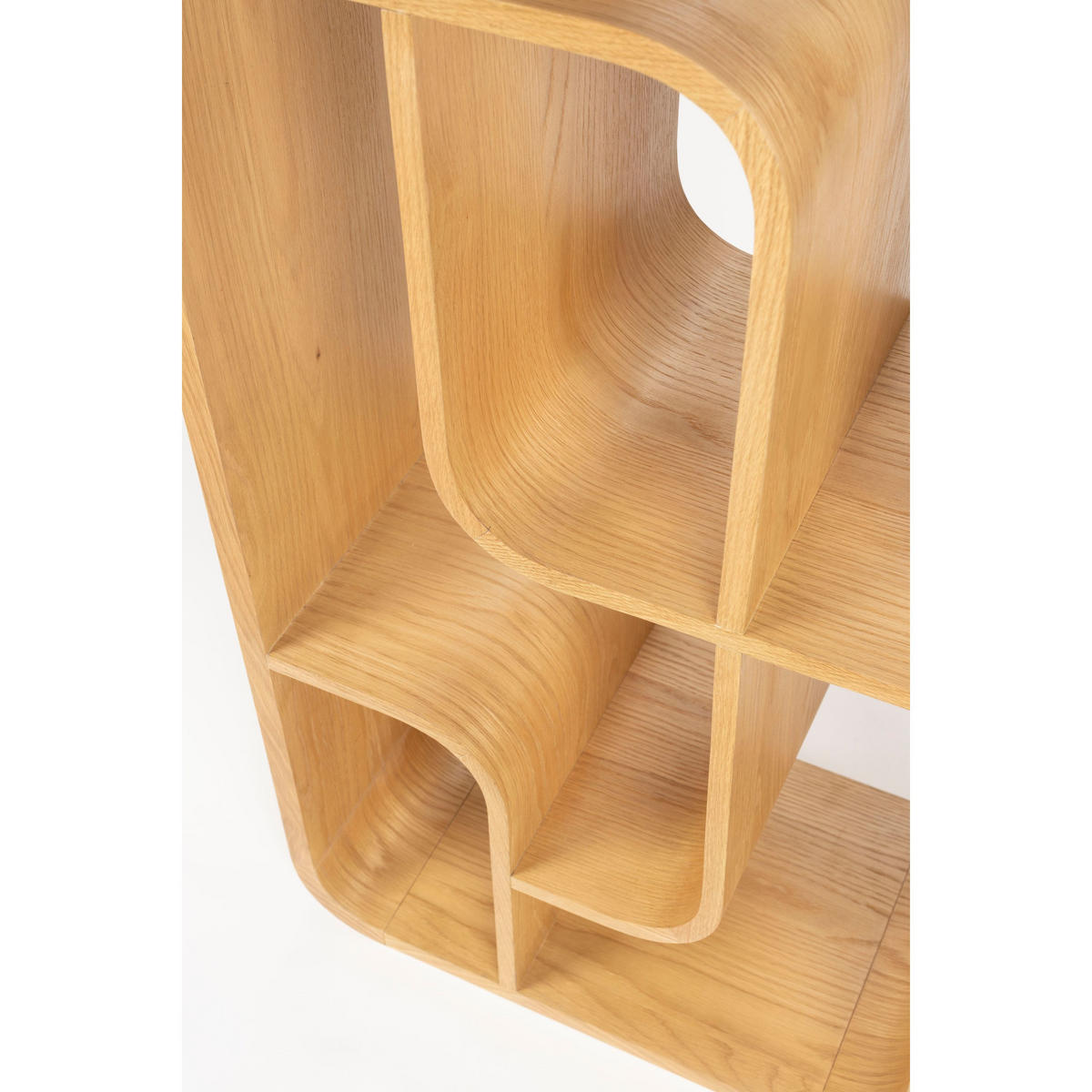 STANDREGAL Seven Niedrig Holz Natur - Naturfarben, Holz (60/160/35cm) - Zuiver