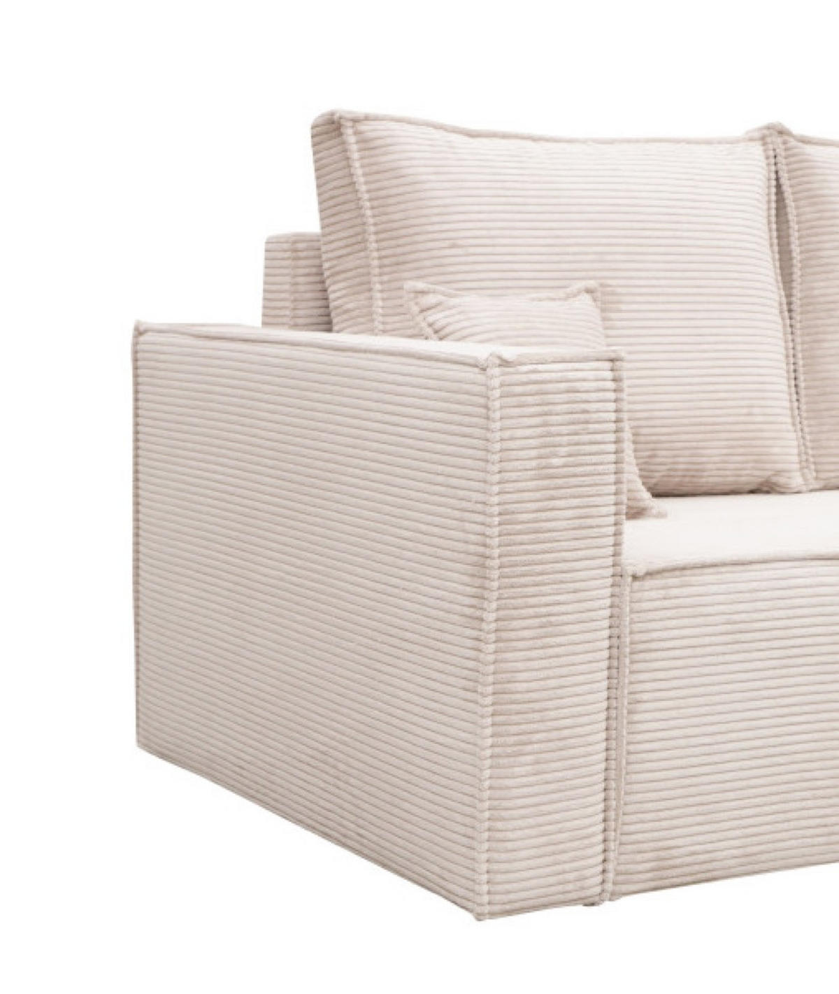 SOFA Beige EKO Ausziehbar - Beige, Textil (234/87/88cm) - Sepro Meble