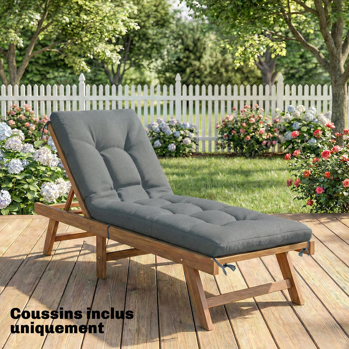 LOUNGEKISSEN DE-17741 13 cm Dunkelgrau - Dunkelgrau, Textil (65/13/198cm) - ComfortXL