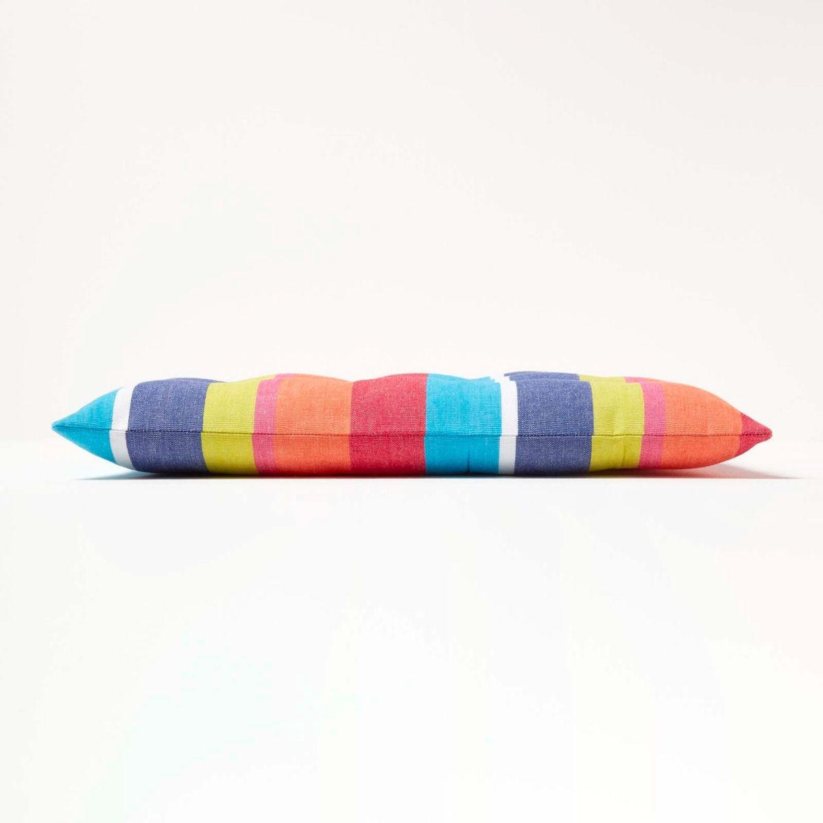 STUHLKISSEN 4er-Set bunt gestreift 40/40/5 cm - Multicolor, Textil (40/40/5cm) - Homescapes