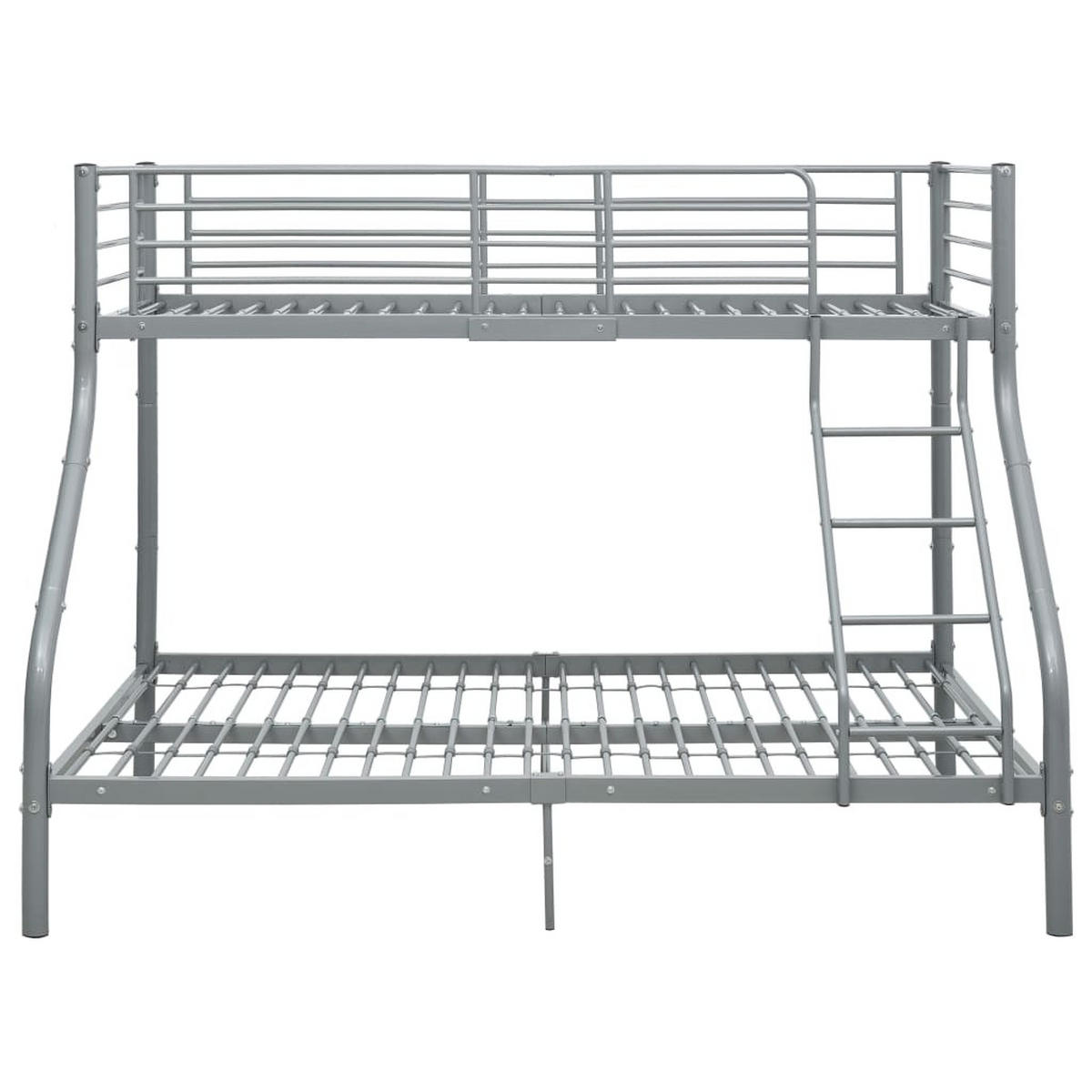 ETAGENBETTGESTELL GRAU METALL 140X200 CM/90X200 CM - Grau, Metall - vidaXL