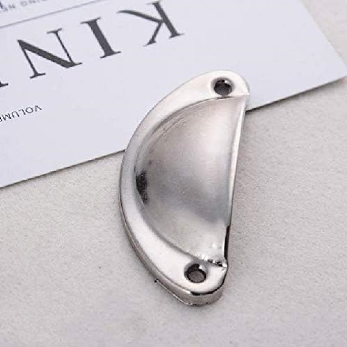 MÖBELGRIFF Schwarz 10er-Set 82 mm - Silberfarben, Metall (3.5/3.5/3.5cm)