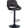 BARHOCKER Lederlook Braun - Schwarz/Braun, Textil/Metall (47/85/48cm) - CLP