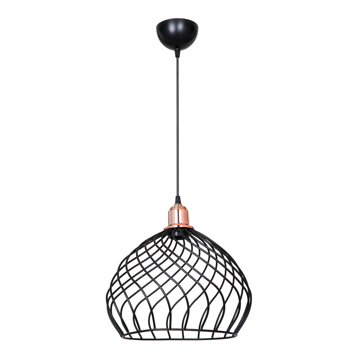 HÄNGELEUCHTE Bognor Regis - Schwarz, Metall (31/31/71cm) - lux.pro