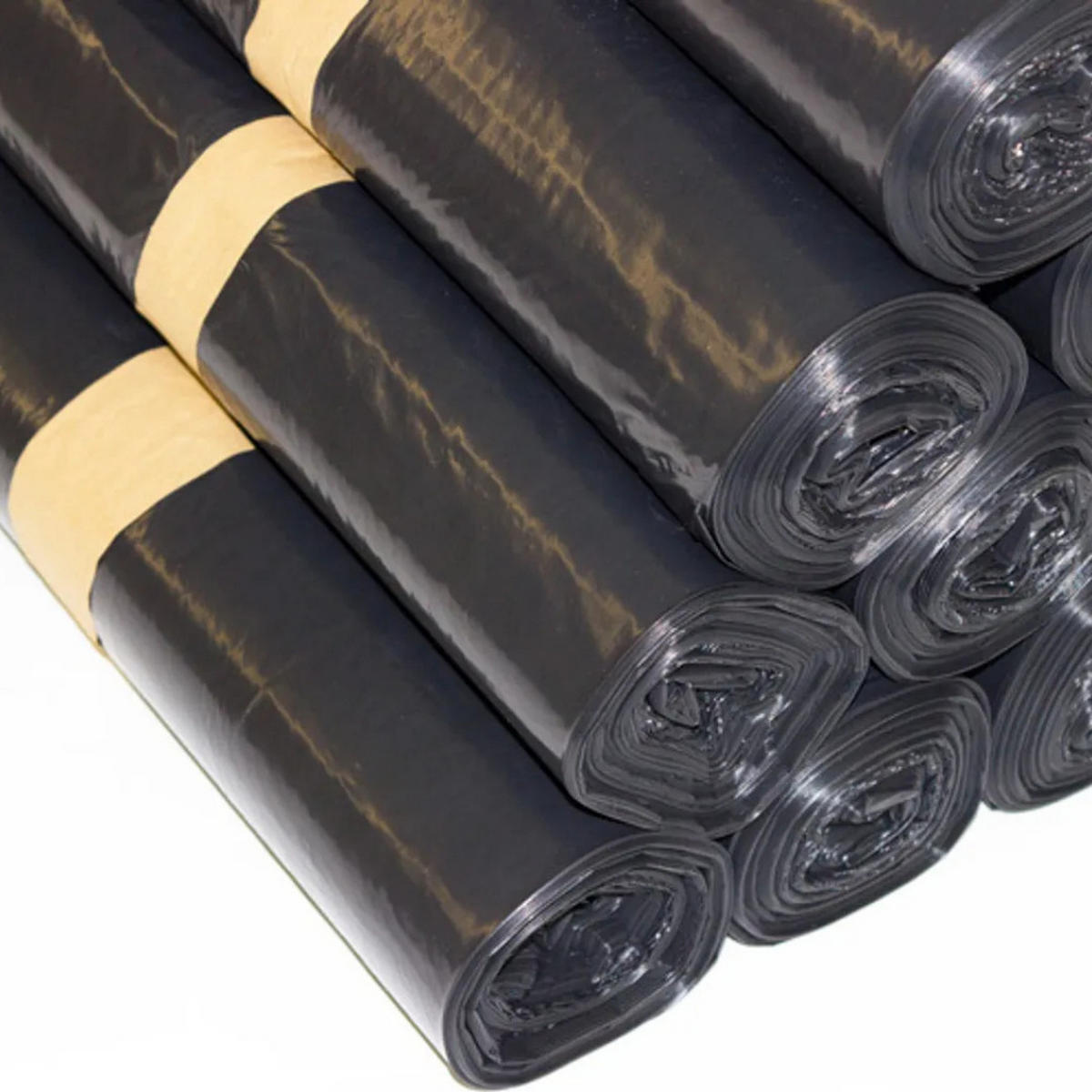 MÜLLSÄCKE Schwarz 120L 25 Stück Reißfest - Schwarz, Kunststoff (70/110cm) - Resch