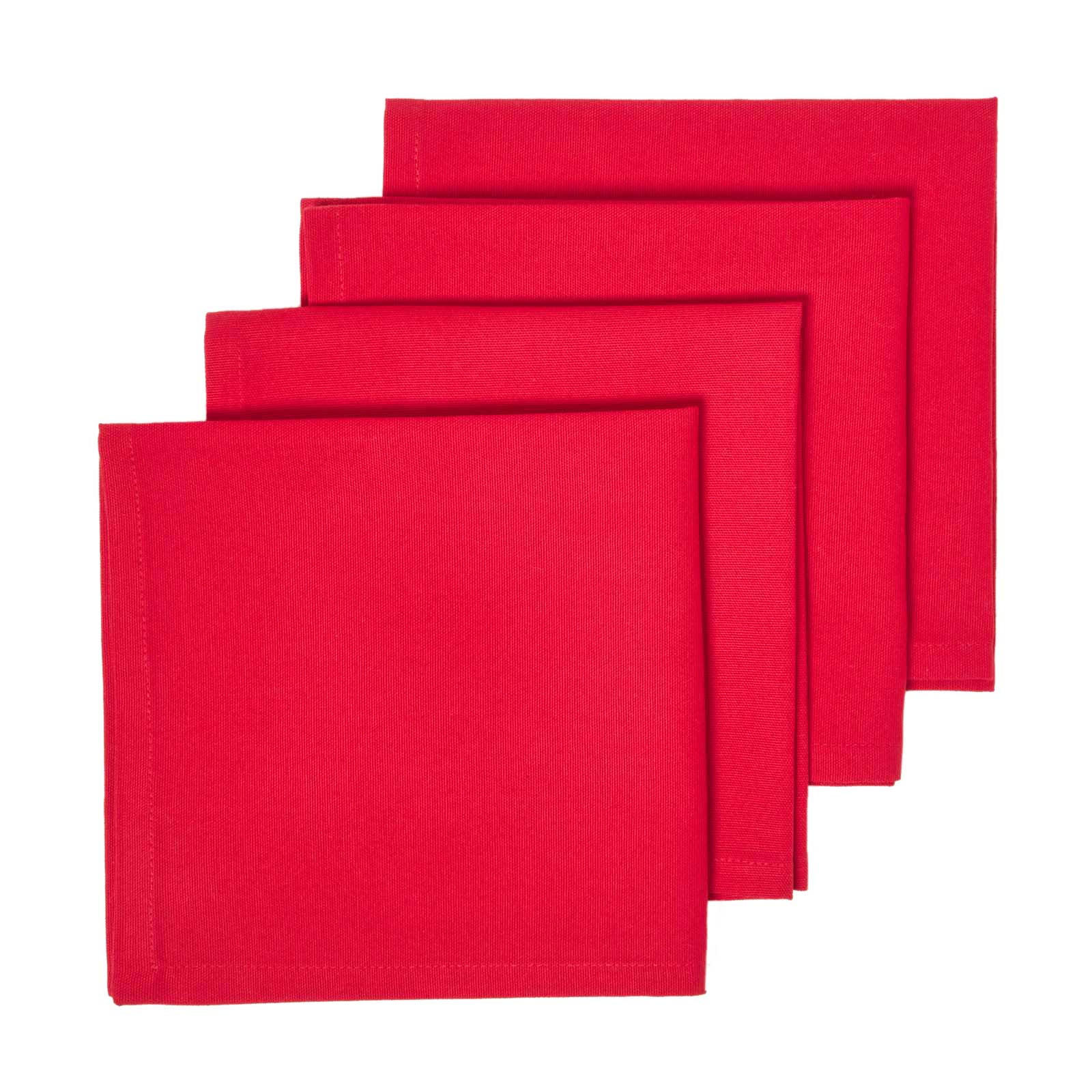 Homescapes Stoffservietten Rot 45x45 cm