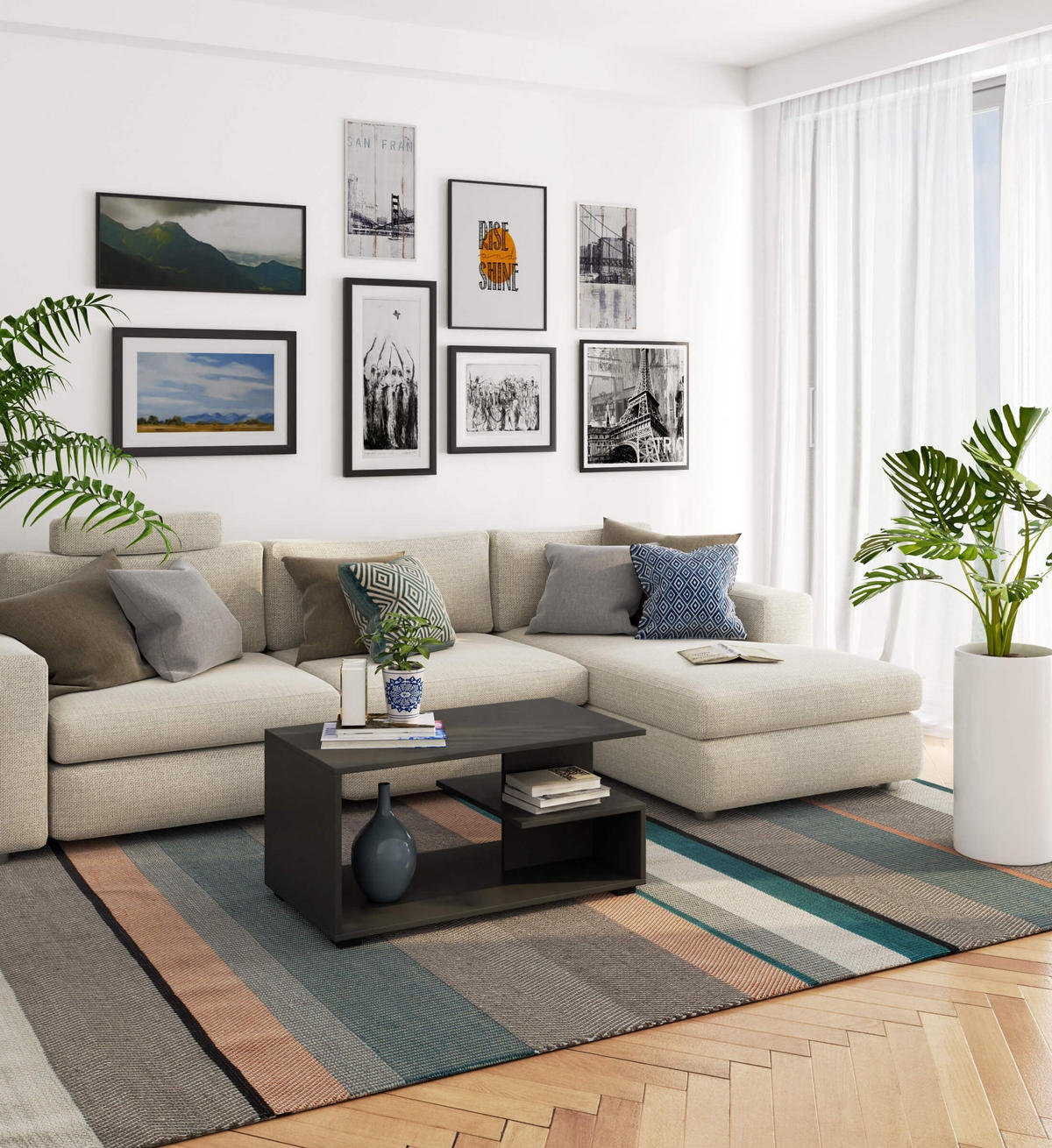 COUCHTISCH PIN, 90x45x51 cm, Grau - Grau, Holz (51/90/45cm) - Milordbikes