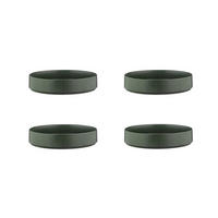 SUPPENTELLER Scandi Ø21,5cm - 4er-Set - Olive - Grün, Keramik (21.5cm) - Björn