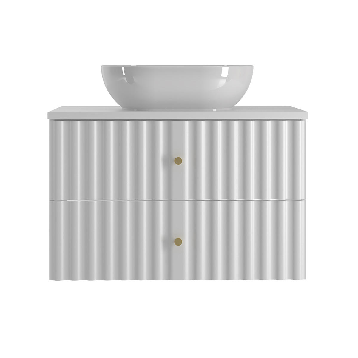 WASCHTISCH 80.6cm Izae Weiß - Weiß, Holzwerkstoff (80.6/52.2/46.5cm) - Petits-meubles